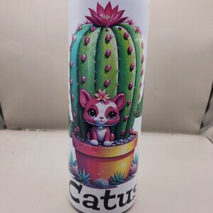 Cute Catus Cactus Adorable Fun 20 oz Tumbler #20010
